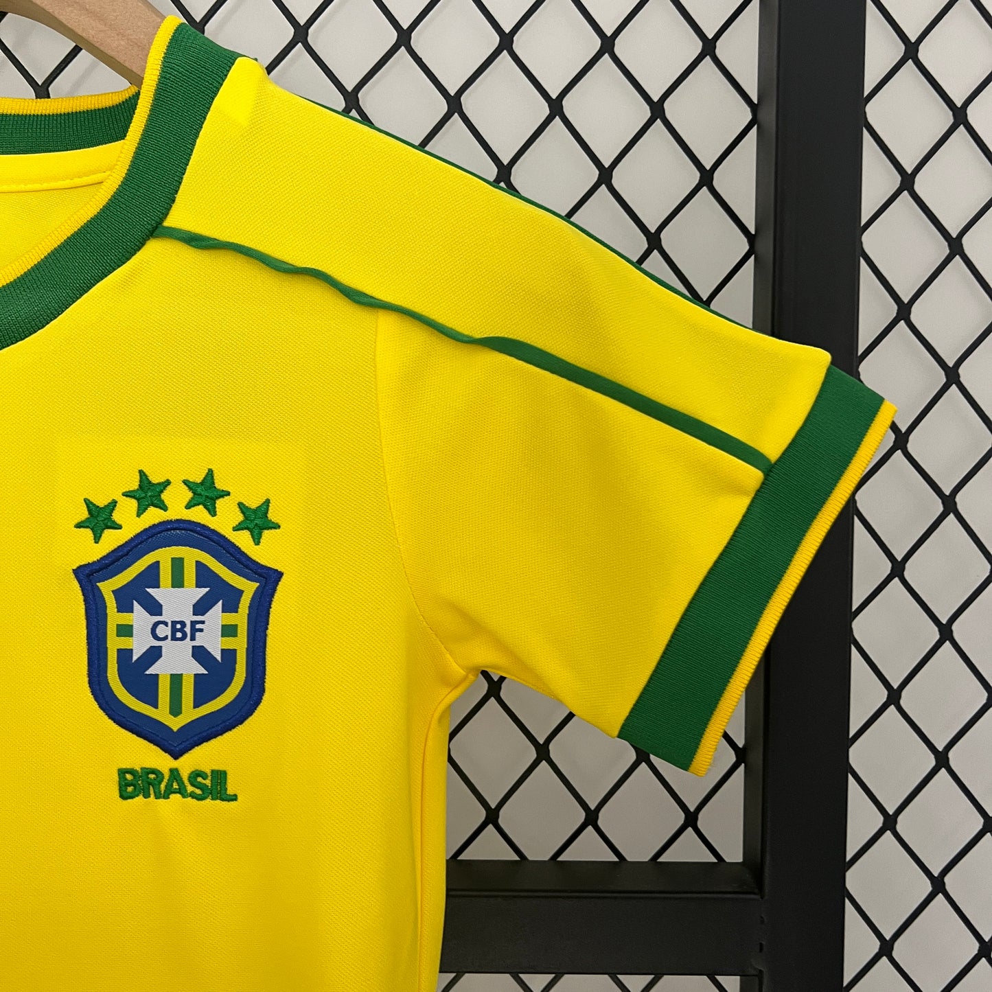 CAMISETA PRIMERA EQUIPACIÓN BRASIL 1998 INFANTIL