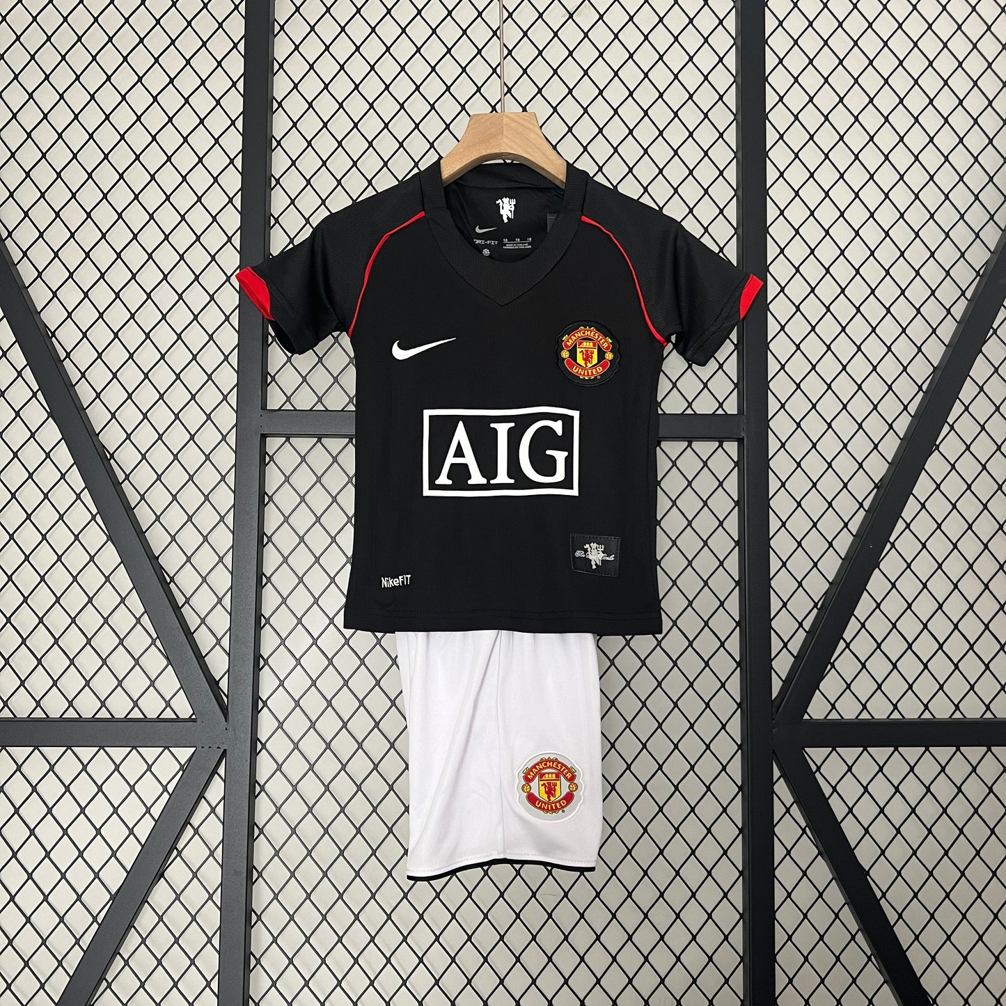 CAMISETA SEGUNDA EQUIPACIÓN MANCHESTER UNITED 2007/08 INFANTIL