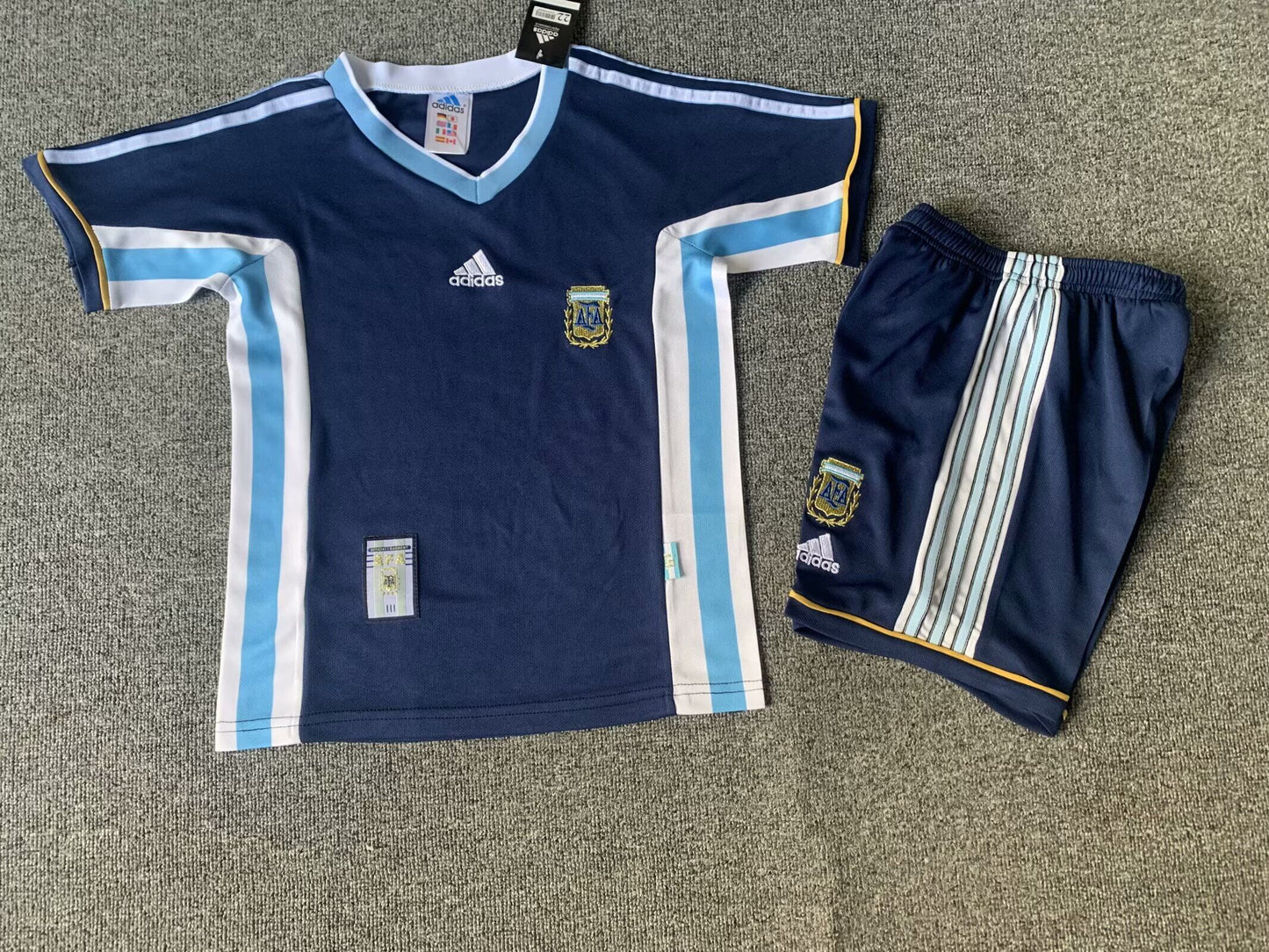 CAMISETA SEGUNDA EQUIPACIÓN ARGENTINA 1998 INFANTIL