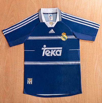 CAMISETA SEGUNDA EQUIPACIÓN REAL MADRID 1998/99