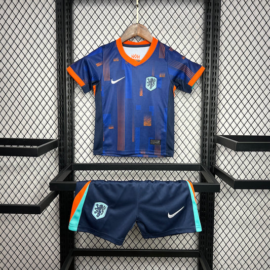 CAMISETA SEGUNDA EQUIPACIÓN PAÍSES BAJOS 2024 VERSIÓN INFANTIL