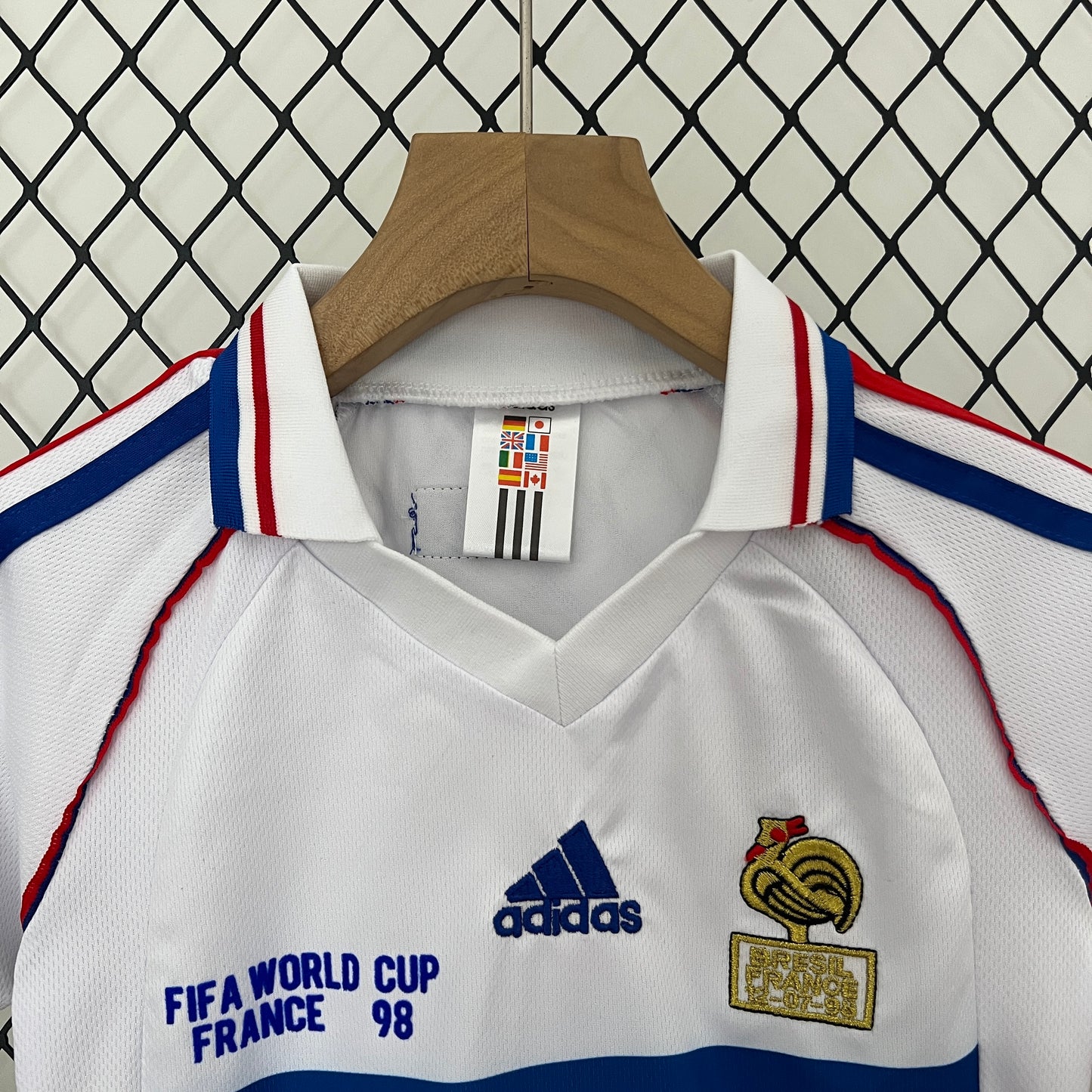 CAMISETA SEGUNDA EQUIPACIÓN FRANCIA 1998 INFANTIL