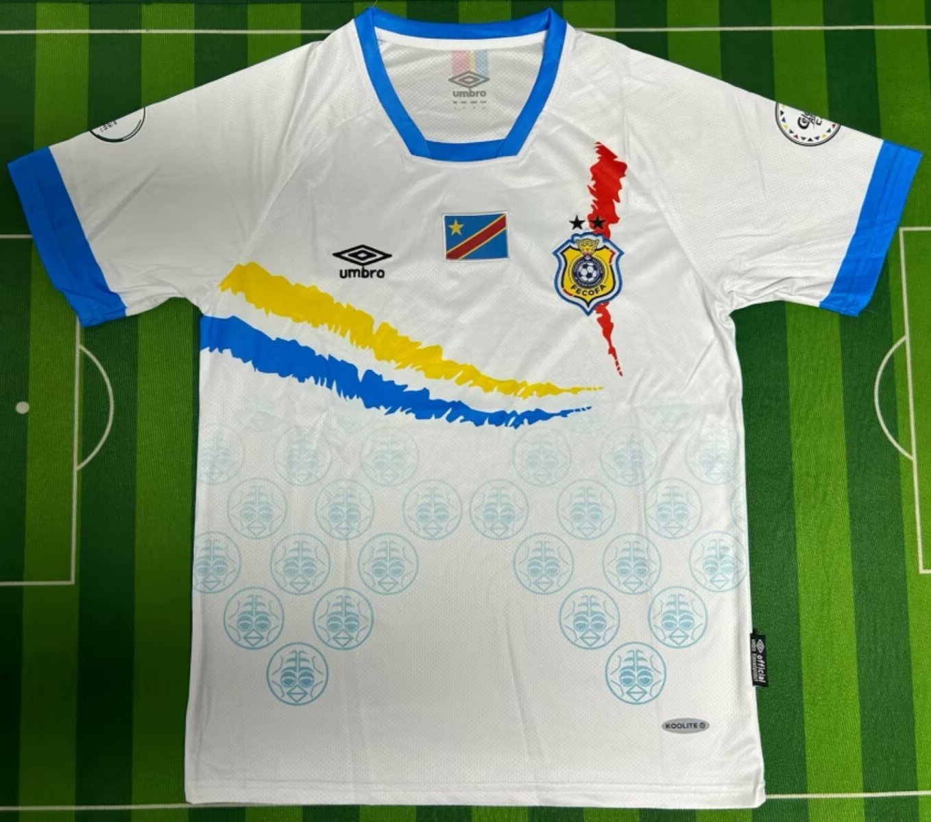 CAMISETA SEGUNDA EQUIPACIÓN RD DEL CONGO 2024 VERSIÓN FAN