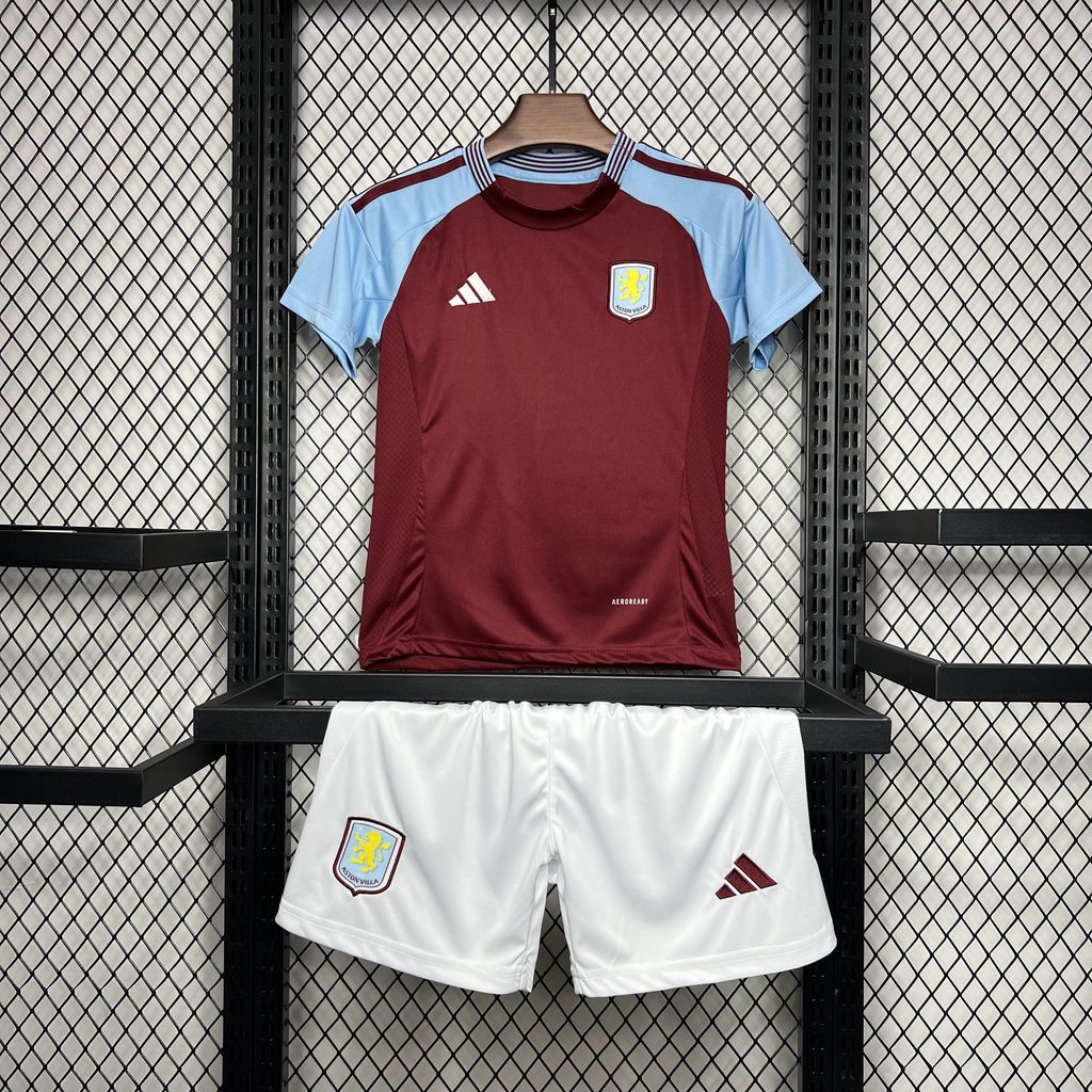 CAMISETA PRIMERA EQUIPACIÓN ASTON VILLA 24/25 VERSIÓN INFANTIL