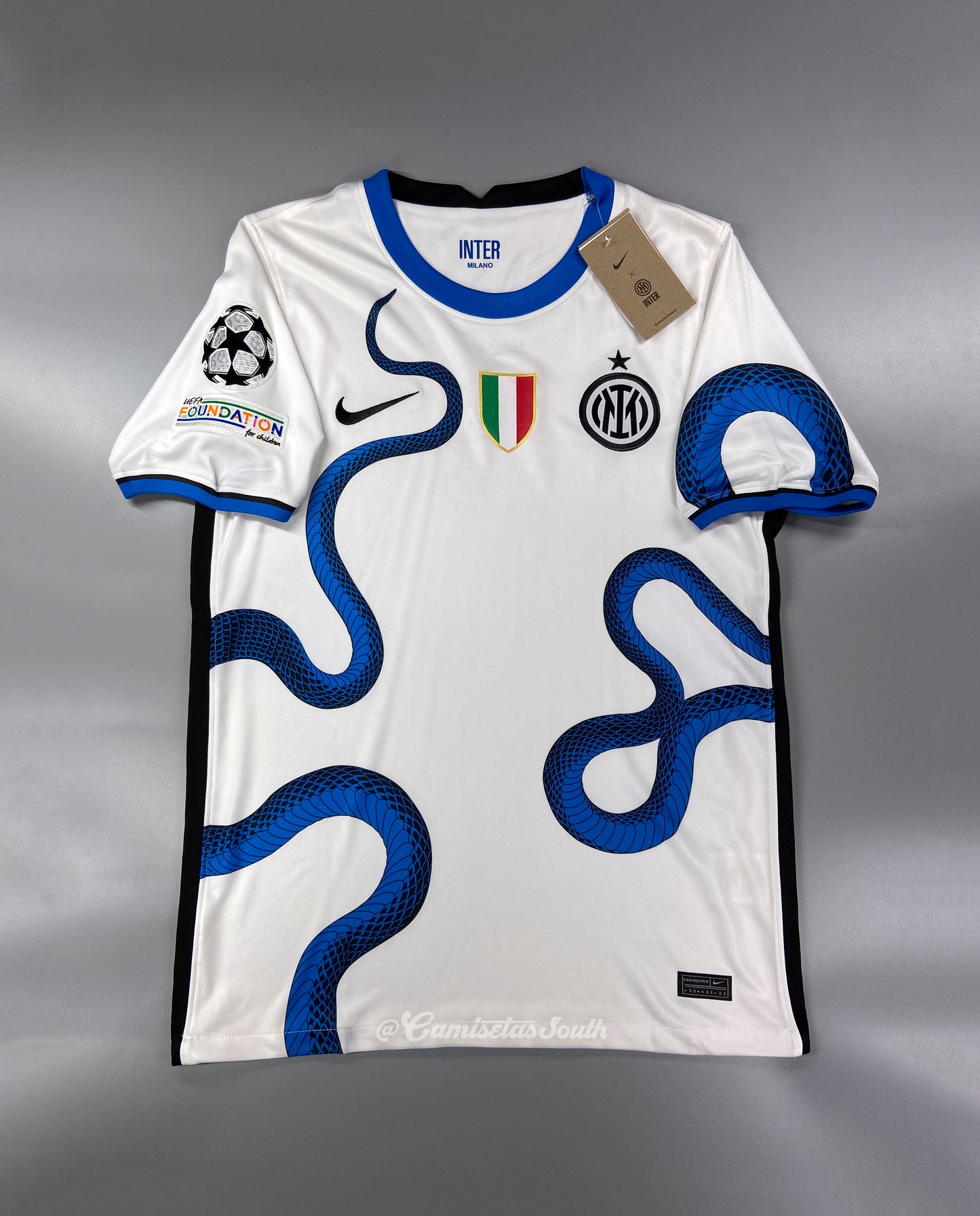 CAMISETA SEGUNDA EQUIPACIÓN INTER DE MILAN 21/22 VERSIÓN FAN