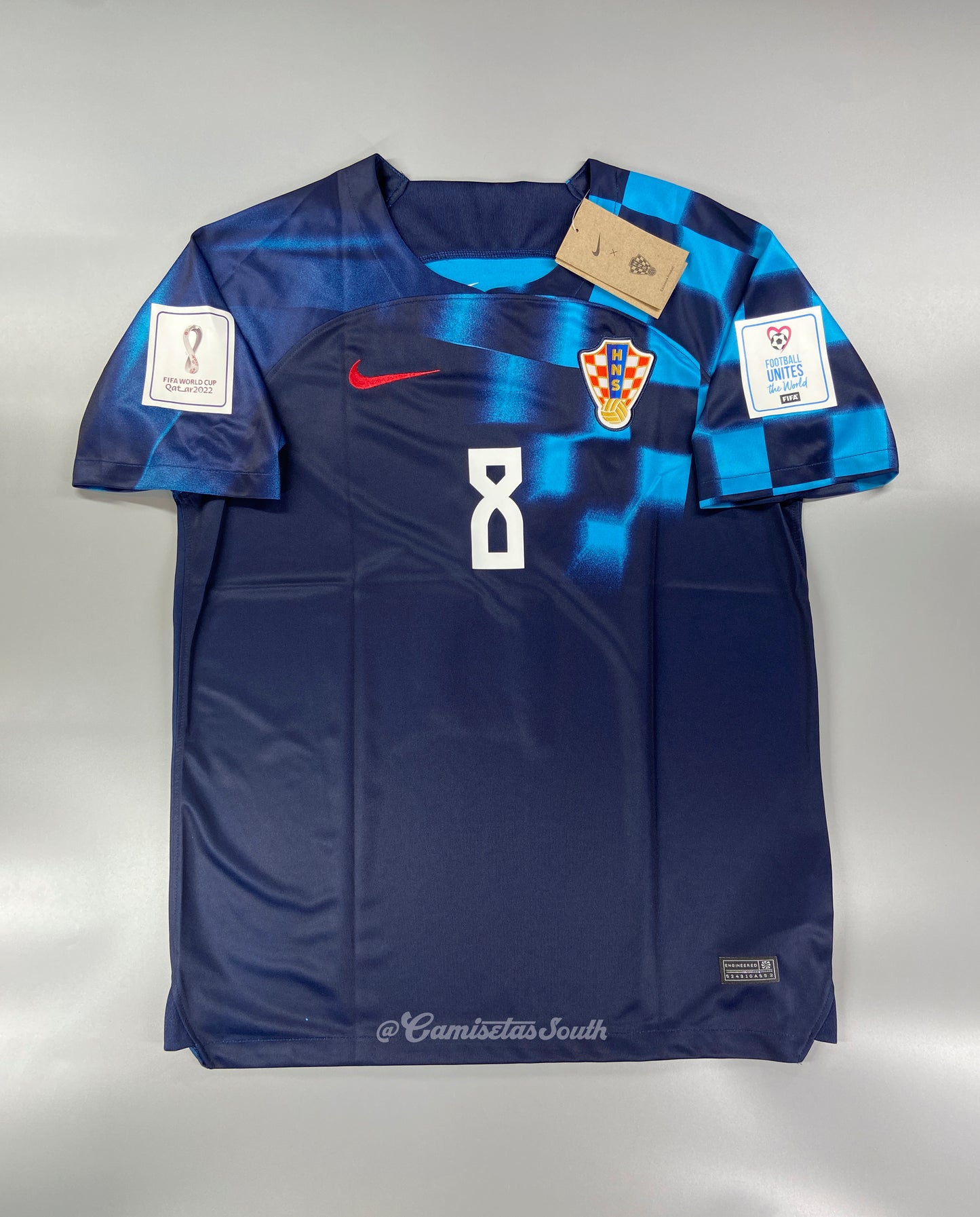 CAMISETA SEGUNDA EQUIPACIÓN CROACIA 2022