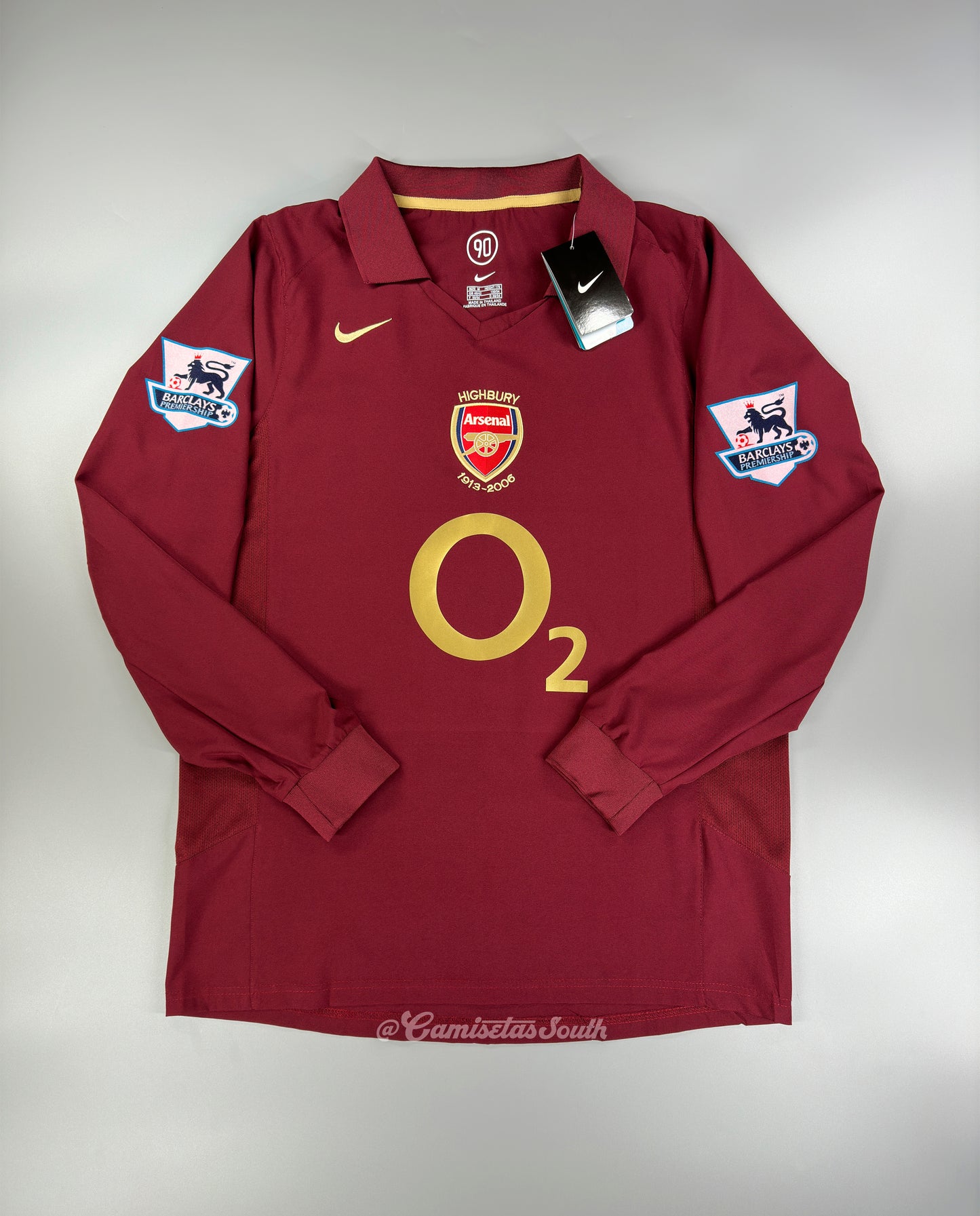 CAMISETA PRIMERA EQUIPACIÓN ARSENAL 2005/06 MANGA LARGA