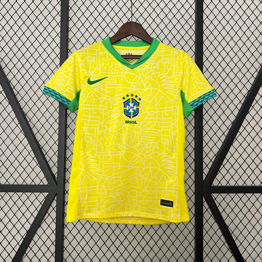 CAMISETA PRIMERA EQUIPACIÓN BRASIL 2024 VERSIÓN FEMENINA