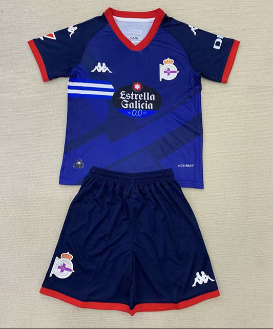 CAMISETA SEGUNDA EQUIPACIÓN DEPORTIVO DE LA CORUÑA 24/25 VERSIÓN INFANTIL