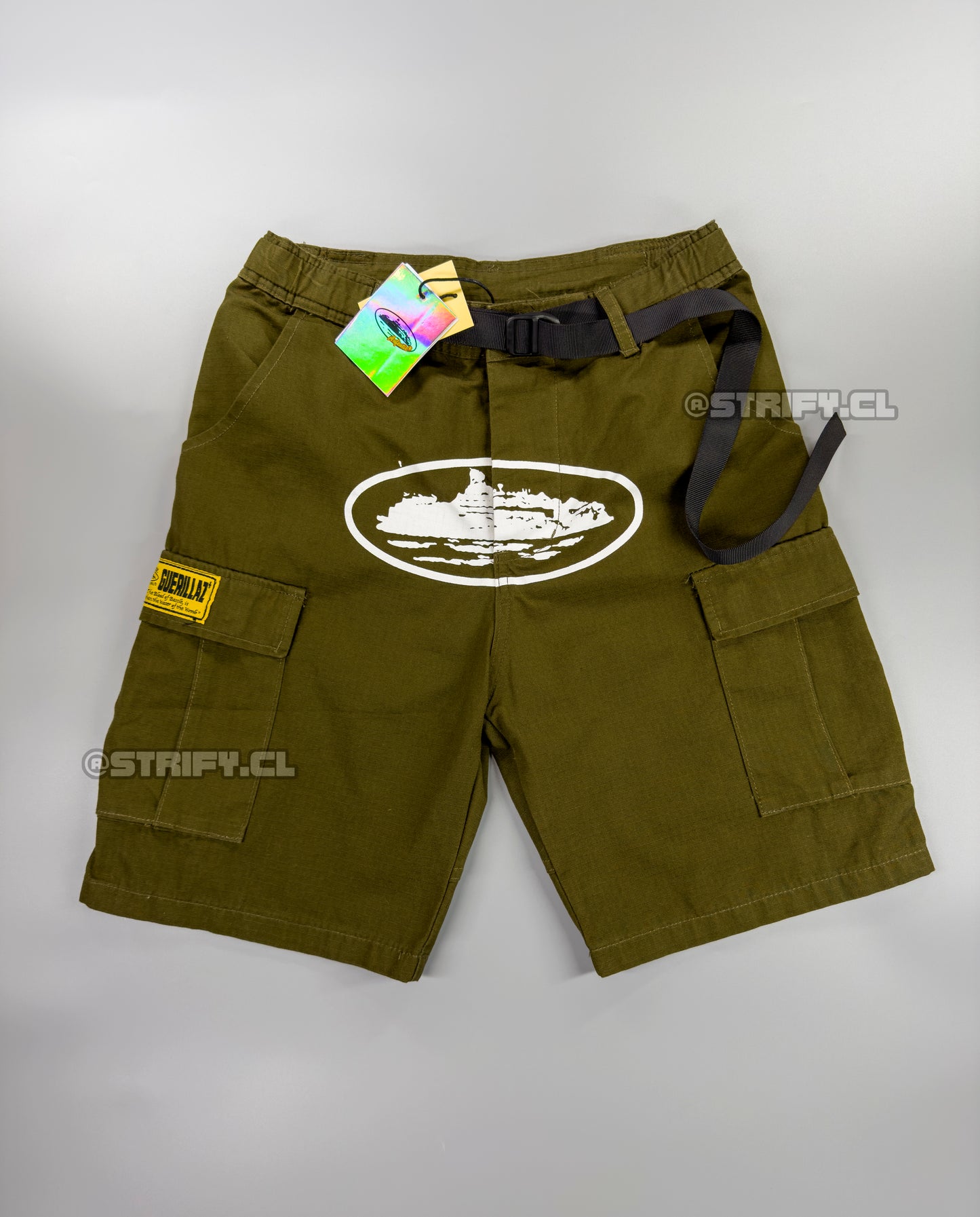 SHORTS CARGO ALCATRAZ KHAKI GREEN CORTEIZ