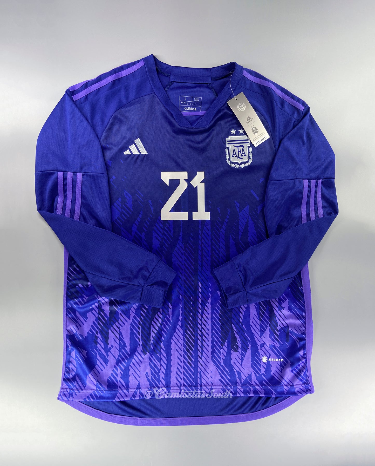 CAMISETA SEGUNDA EQUIPACIÓN ARGENTINA 2022 VERSIÓN FAN