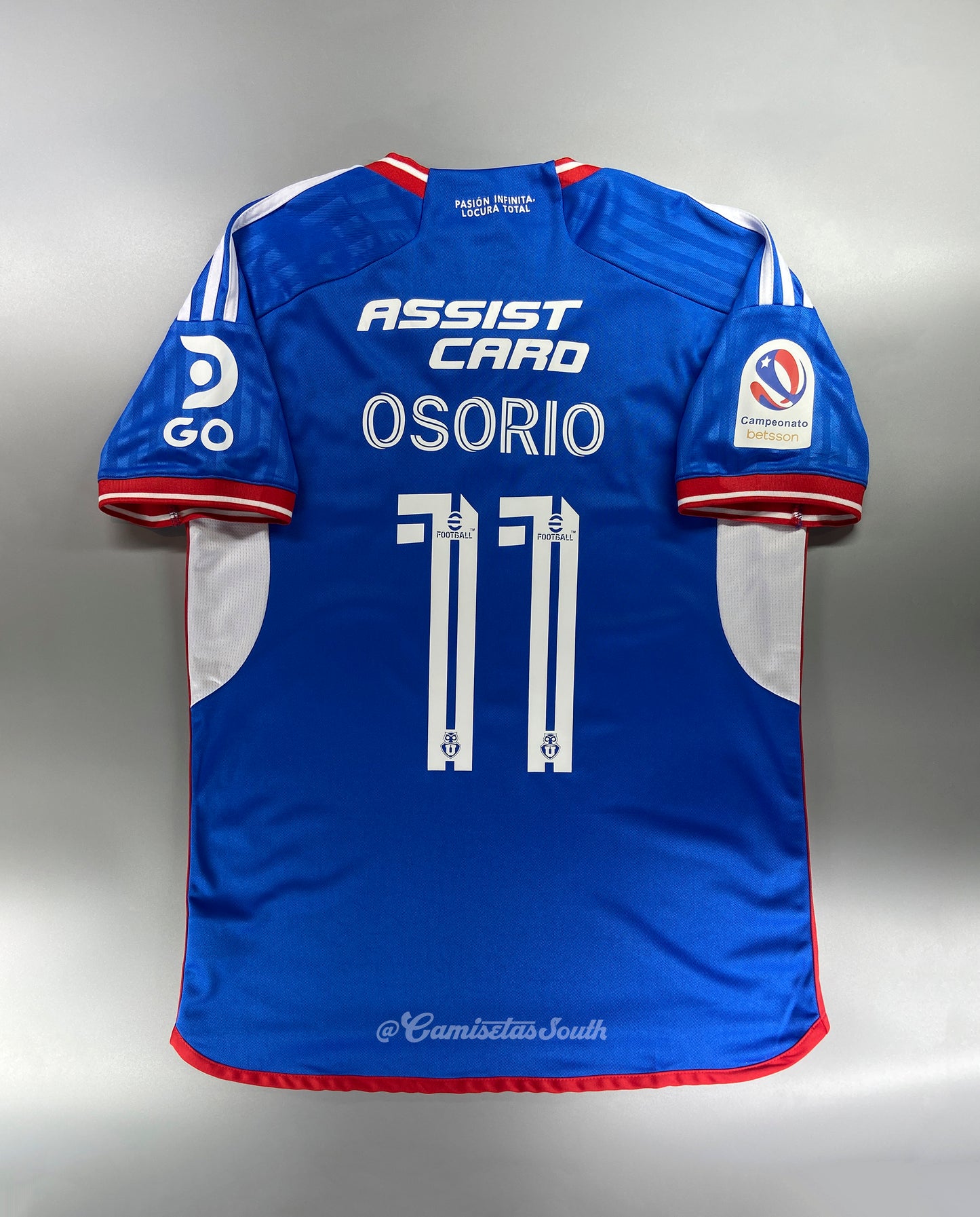 CAMISETA PRIMERA EQUIPACIÓN U. DE CHILE 2023 VERSIÓN FAN