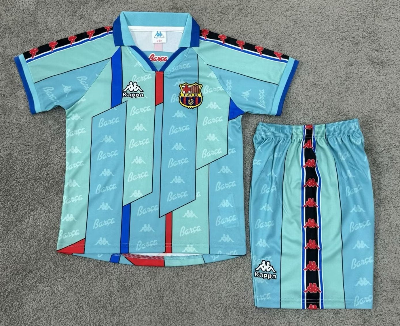 CAMISETA SEGUNDA EQUIPACIÓN BARCELONA 1995/97 INFANTIL