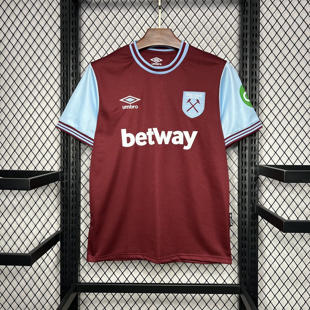 CAMISETA PRIMERA EQUIPACIÓN WEST HAM 24/25 VERSIÓN FAN