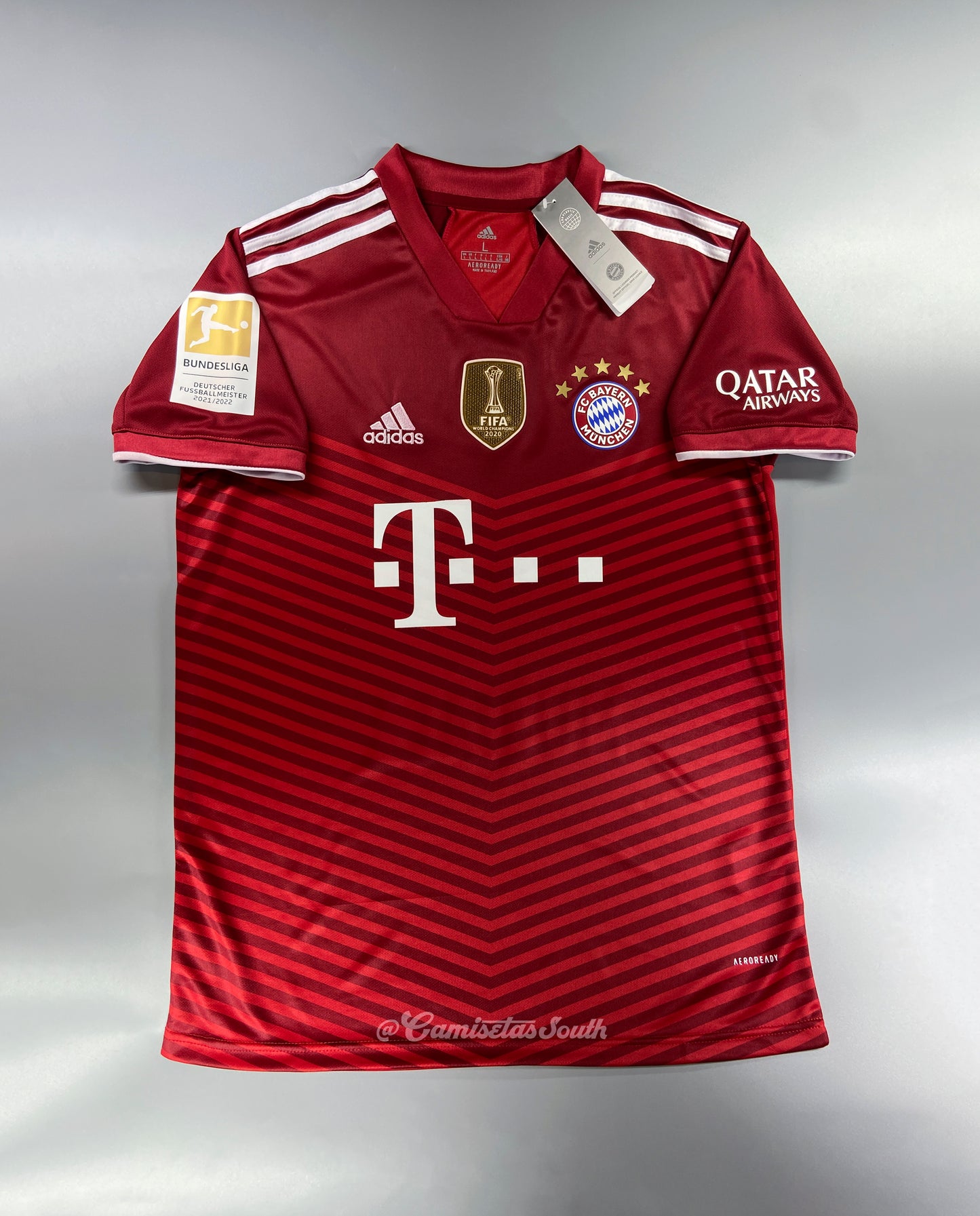 CAMISETA PRIMERA EQUIPACIÓN BAYERN MUNICH 21/22 VERSIÓN FAN