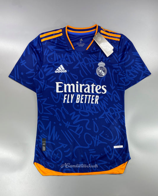 CAMISETA SEGUNDA EQUIPACIÓN REAL MADRID 21/22 VERSIÓN JUGADOR