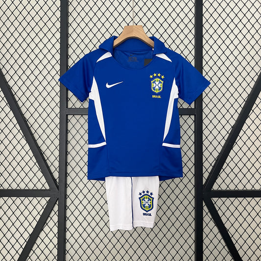 CAMISETA SEGUNDA EQUIPACIÓN BRASIL 2002 INFANTIL