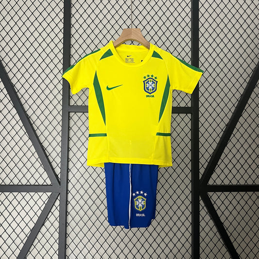 CAMISETA PRIMERA EQUIPACIÓN BRASIL 2002 INFANTIL