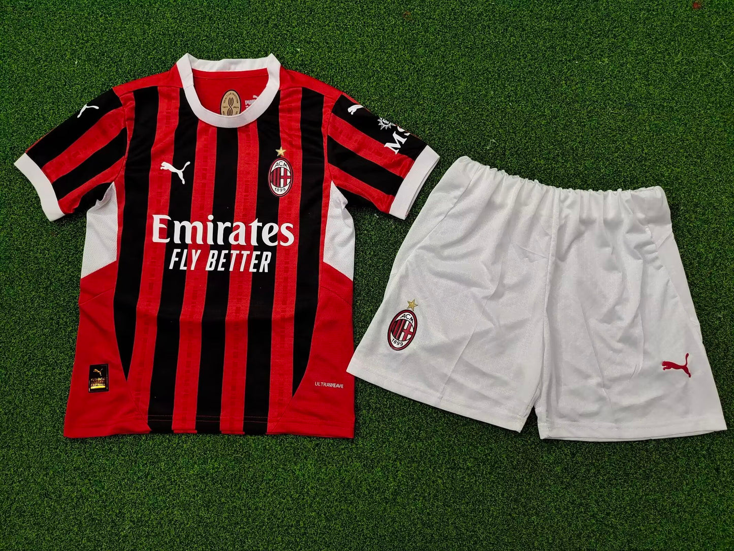 CAMISETA PRIMERA EQUIPACIÓN AC MILAN 24/25 VERSIÓN INFANTIL