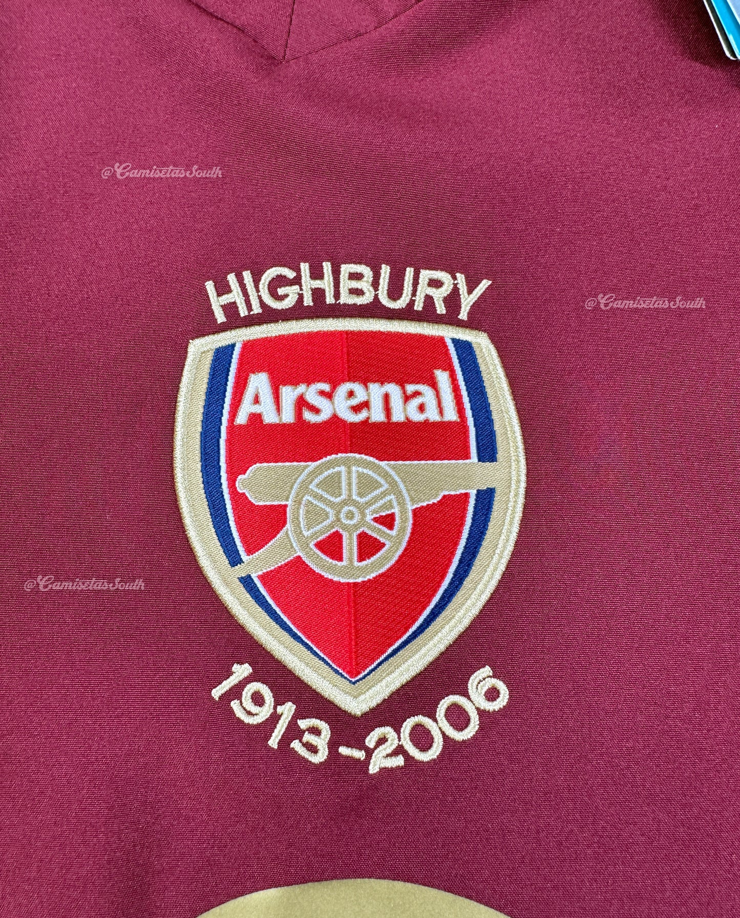 CAMISETA PRIMERA EQUIPACIÓN ARSENAL 2005/06 MANGA LARGA