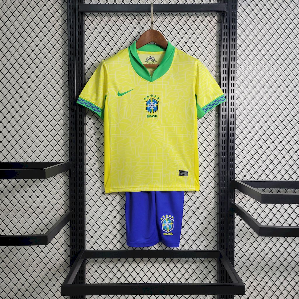 CAMISETA PRIMERA EQUIPACIÓN BRASIL 2024 VERSIÓN INFANTIL