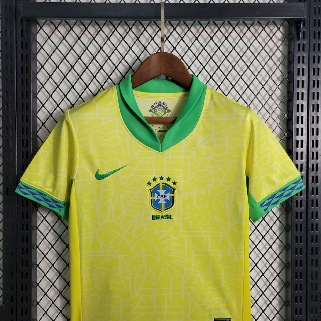 CAMISETA PRIMERA EQUIPACIÓN BRASIL 2024 VERSIÓN INFANTIL