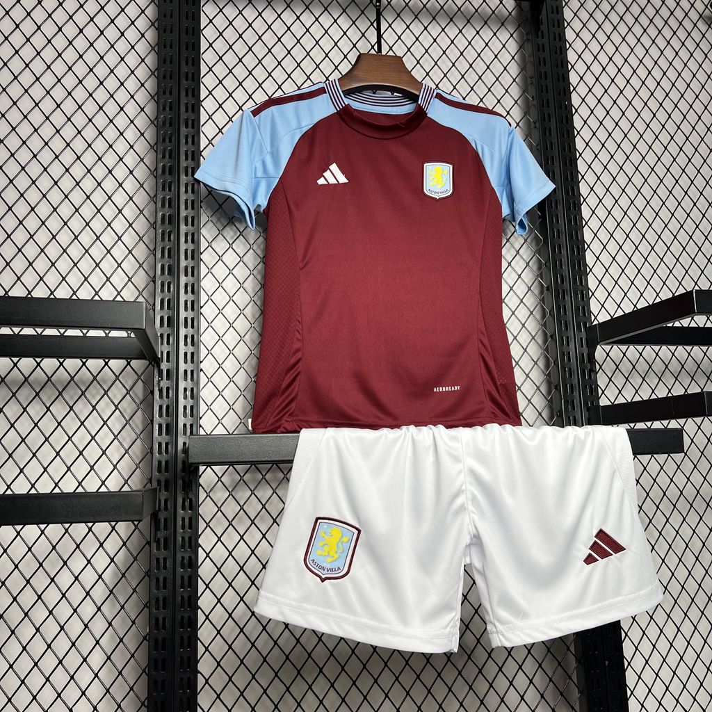 CAMISETA PRIMERA EQUIPACIÓN ASTON VILLA 24/25 VERSIÓN INFANTIL