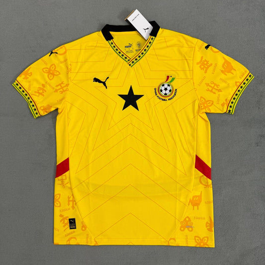 CAMISETA SEGUNDA EQUIPACIÓN GHANA 2024 VERSIÓN FAN