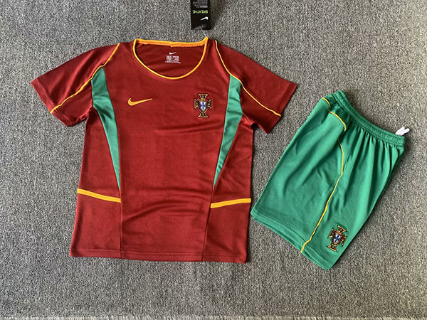 CAMISETA PRIMERA EQUIPACIÓN PORTUGAL 2002 INFANTIL