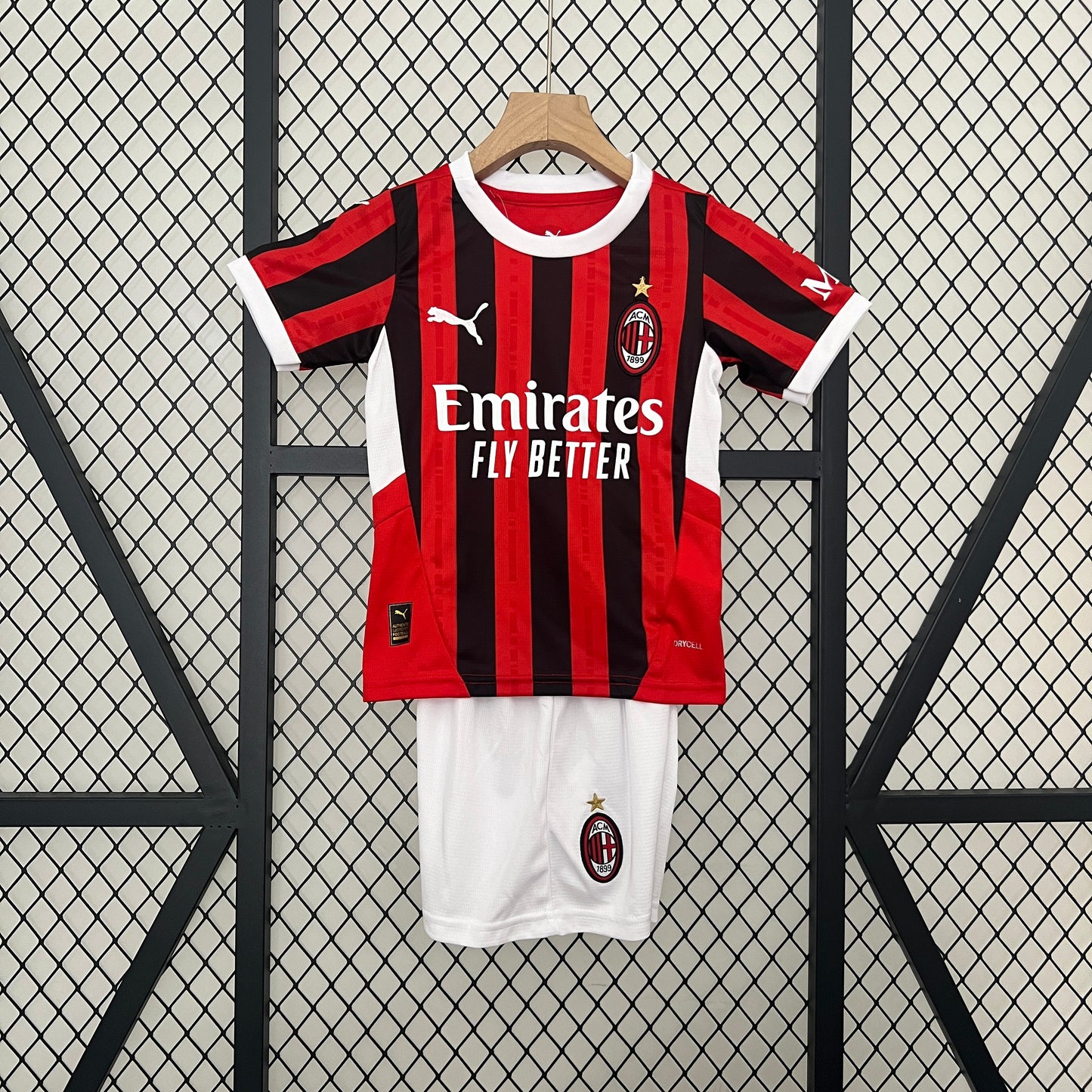 CAMISETA PRIMERA EQUIPACIÓN AC MILAN 24/25 VERSIÓN INFANTIL