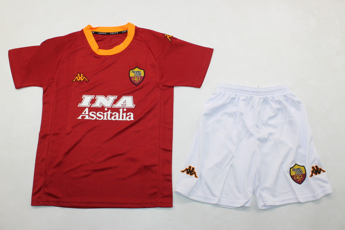 CAMISETA PRIMERA EQUIPACIÓN AS ROMA 2000/01 INFANTIL