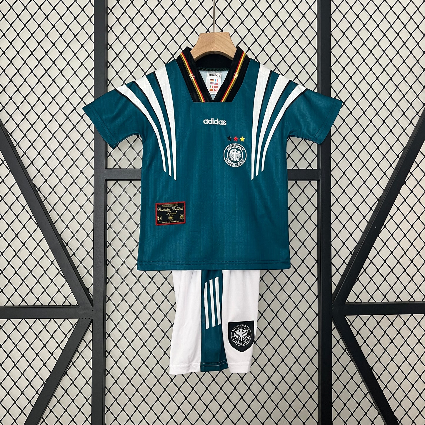 CAMISETA SEGUNDA EQUIPACIÓN ALEMANIA 1996 INFANTIL