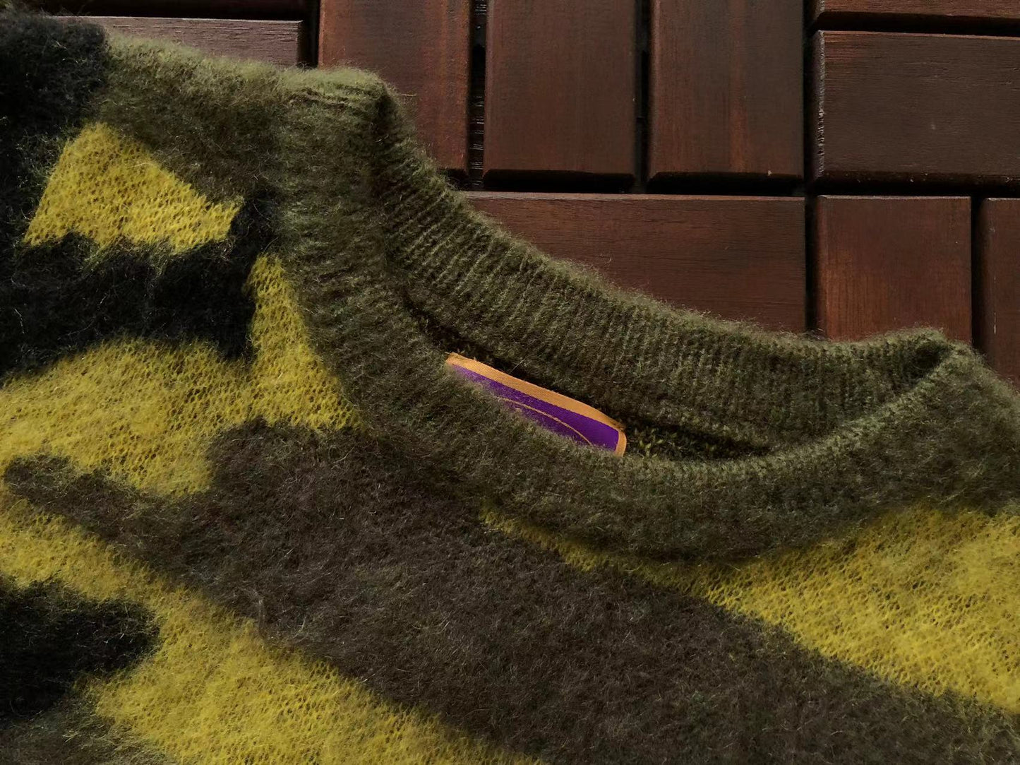 MOHAIR KNIT GUTTA CAMO SWEATER CORTEIZ