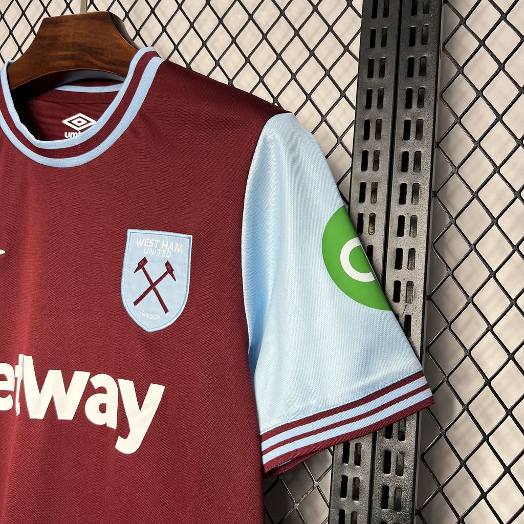 CAMISETA PRIMERA EQUIPACIÓN WEST HAM 24/25 VERSIÓN FAN