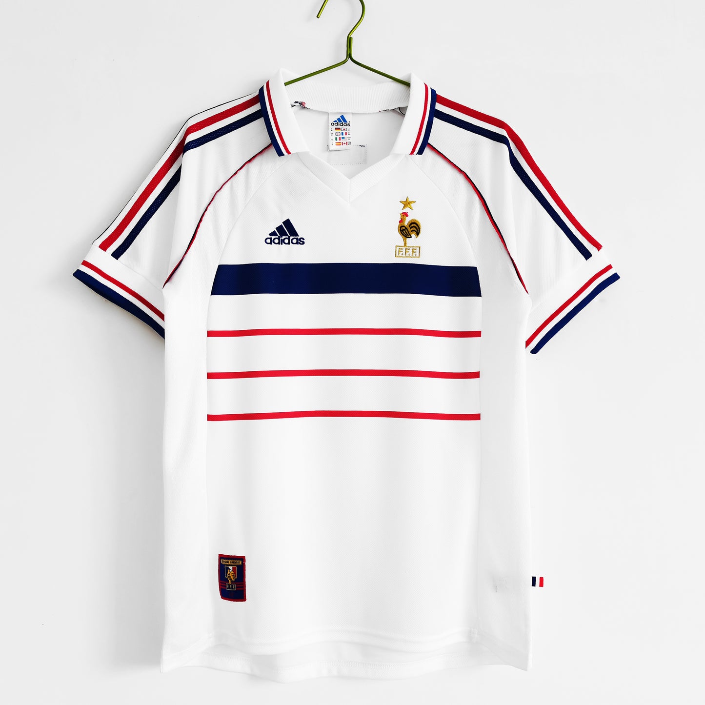 CAMISETA SEGUNDA EQUIPACIÓN FRANCIA 1998