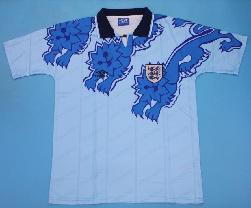 CAMISETA TERCERA EQUIPACIÓN INGLATERRA 1992