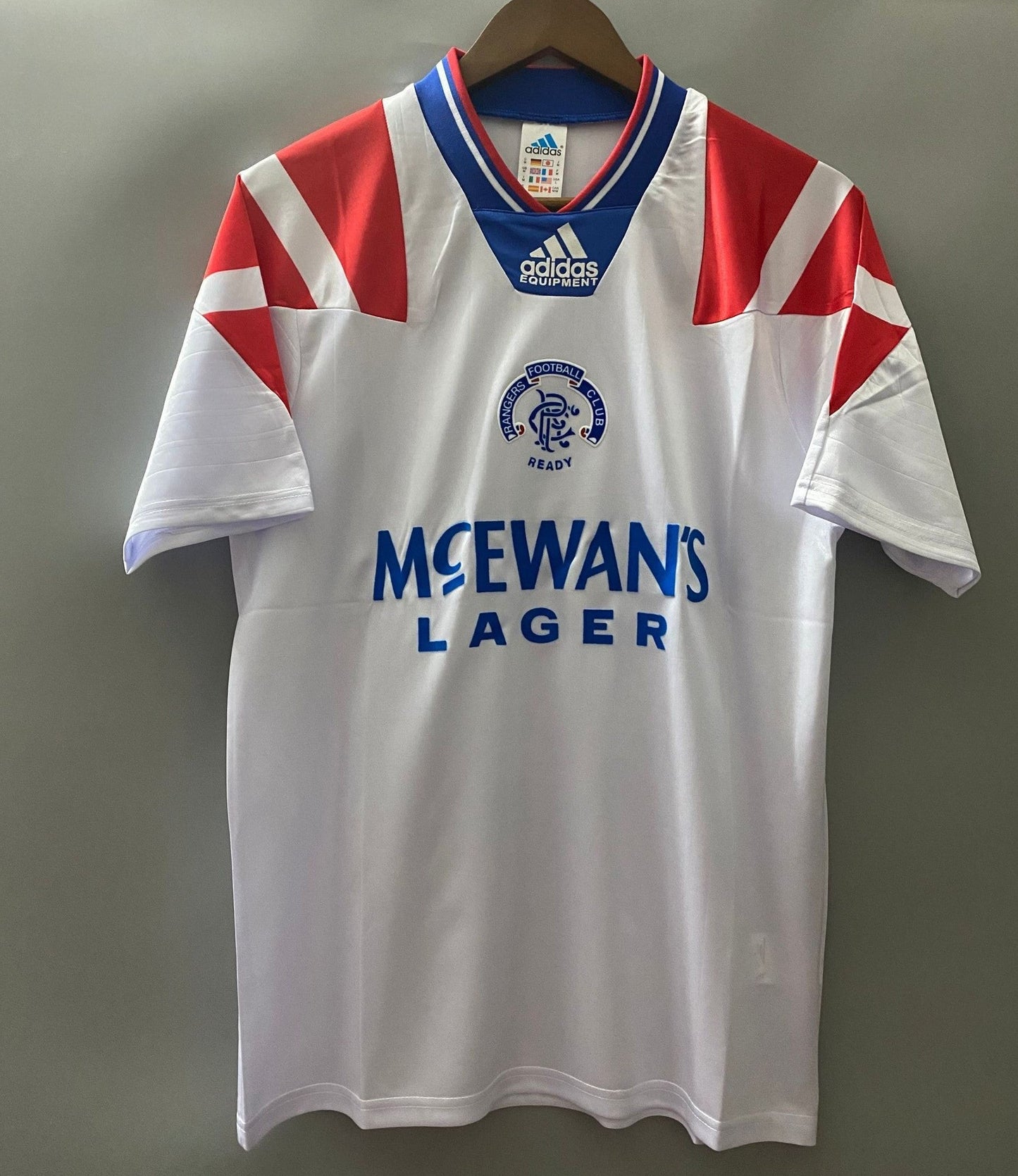 CAMISETA SEGUNDA EQUIPACIÓN RANGERS 1992/93