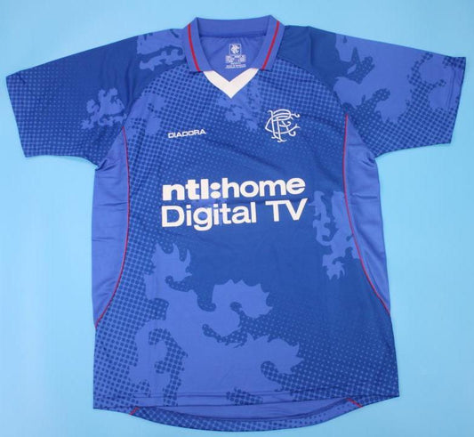 CAMISETA PRIMERA EQUIPACIÓN RANGERS 2002/03