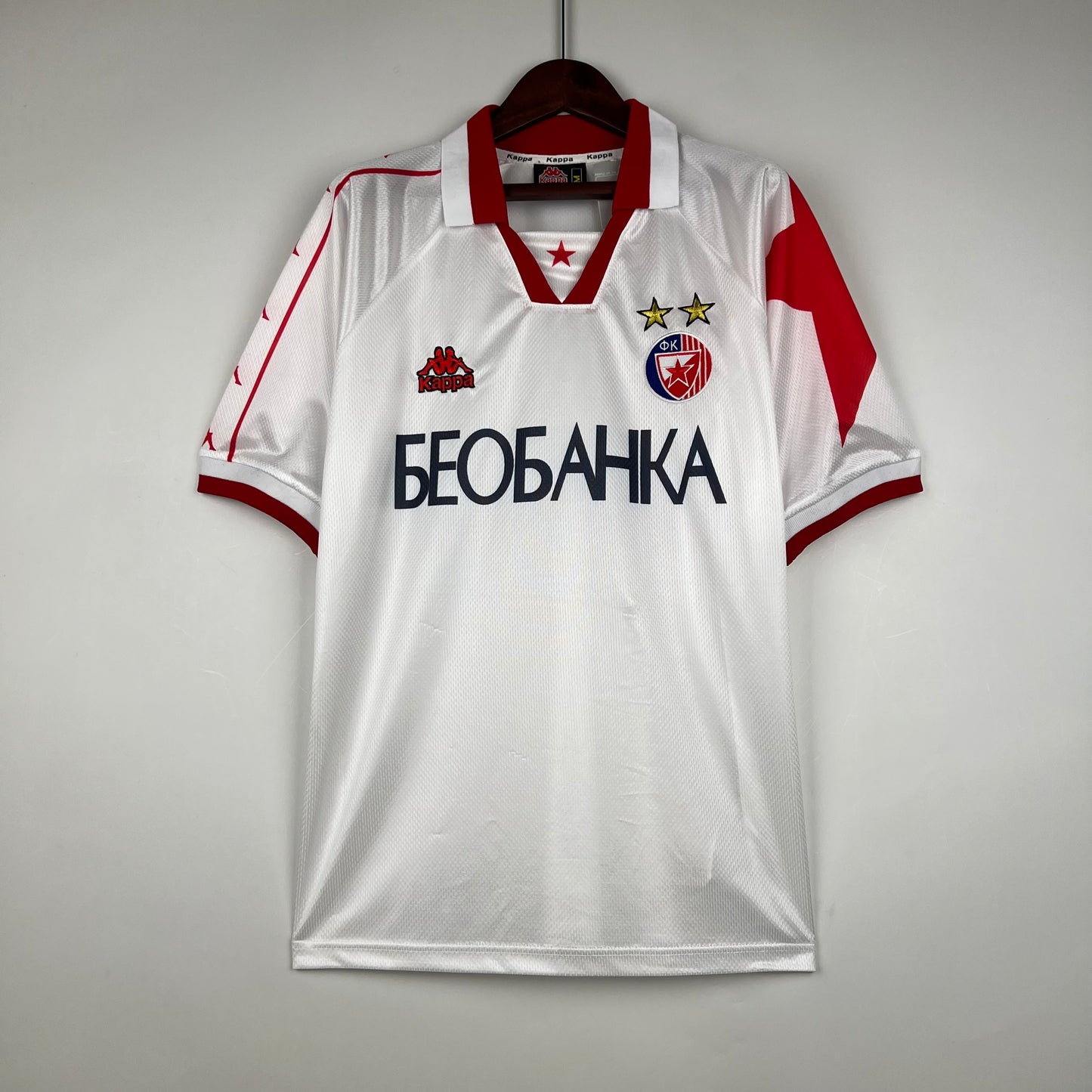 CAMISETA SEGUNDA EQUIPACIÓN ESTRELLA ROJA 1996/98