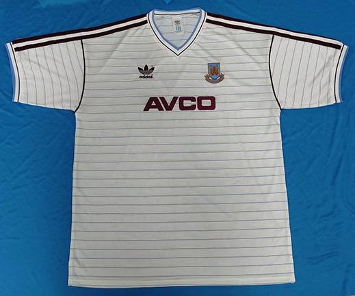 CAMISETA SEGUNDA EQUIPACIÓN WEST HAM 1985/87