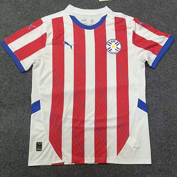 CAMISETA PRIMERA EQUIPACIÓN PARAGUAY 2024 VERSIÓN FAN