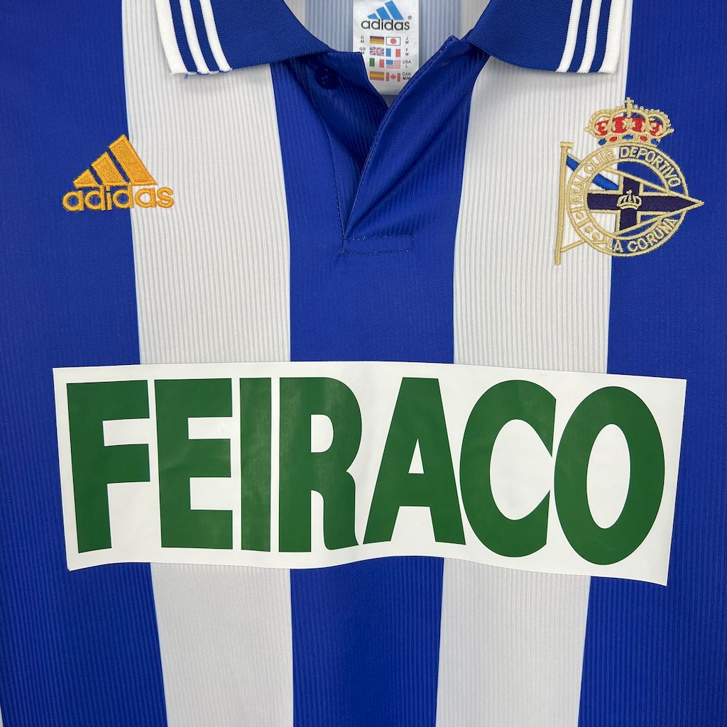 CAMISETA PRIMERA EQUIPACIÓN DEPORTIVO DE LA CORUÑA 1998/00