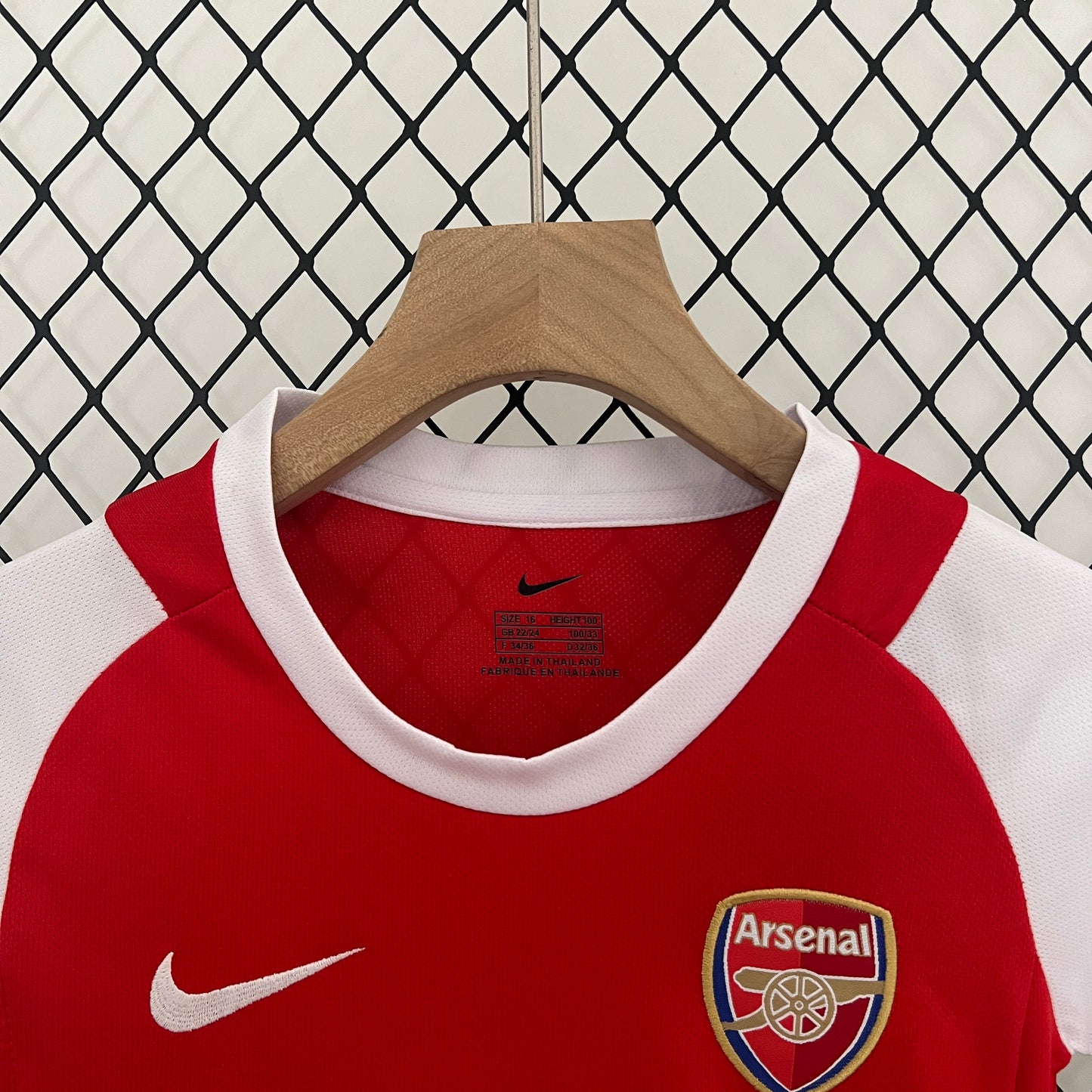 CAMISETA PRIMERA EQUIPACIÓN ARSENAL 2002/04 INFANTIL