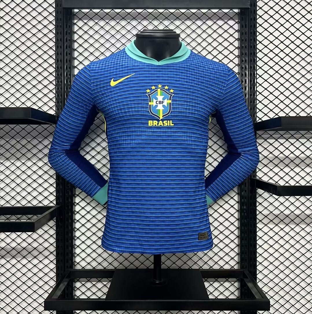 CAMISETA SEGUNDA EQUIPACIÓN BRASIL 2024 VERSIÓN JUGADOR