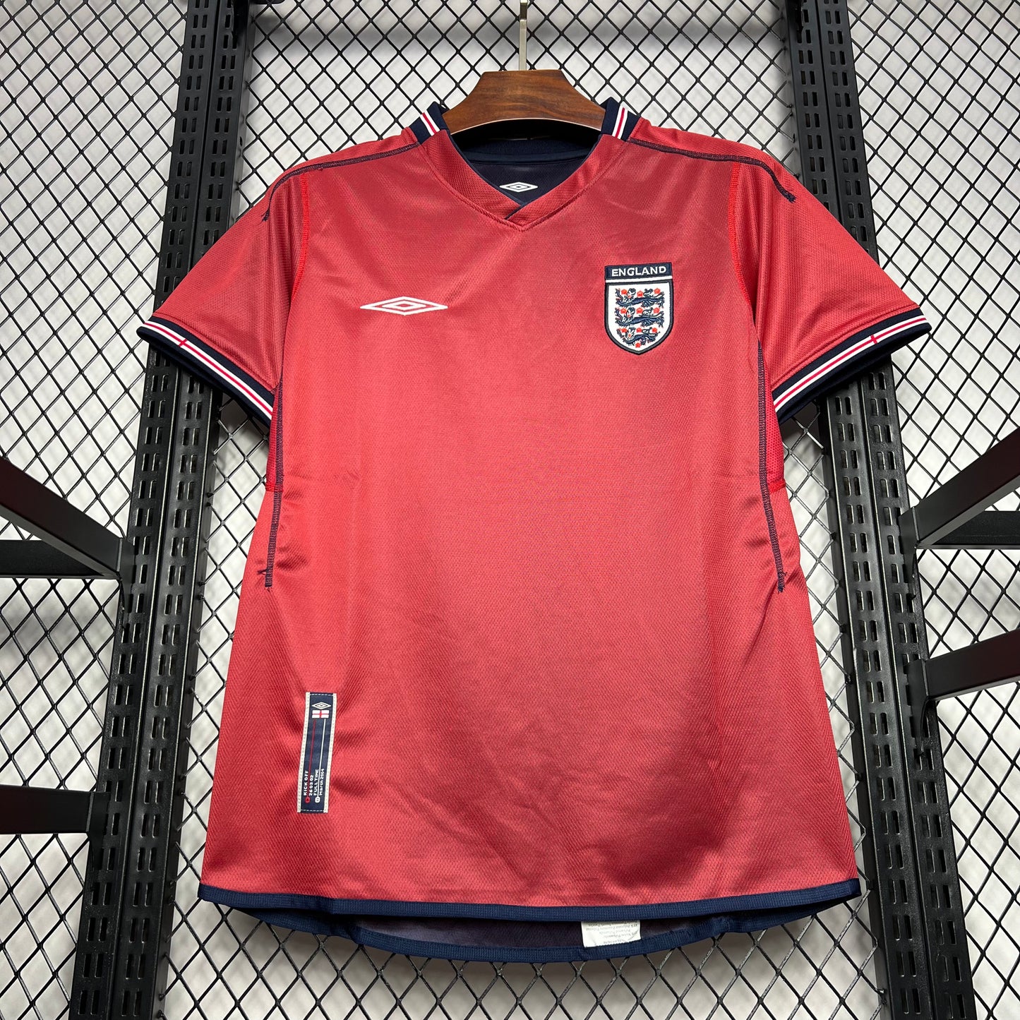 CAMISETA SEGUNDA EQUIPACIÓN INGLATERRA 2002