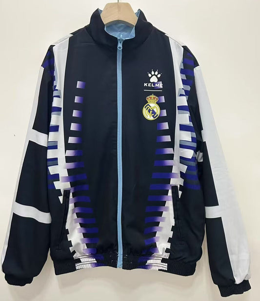 CORTAVIENTOS RETRO REAL MADRID REVERSIBLE