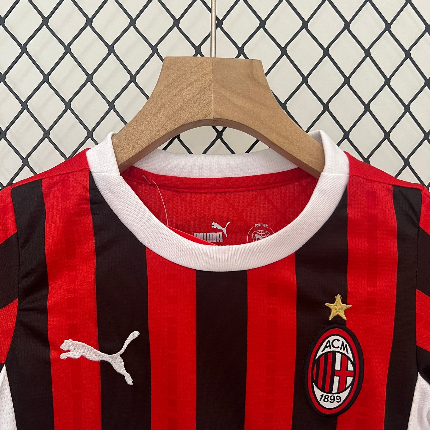 CAMISETA PRIMERA EQUIPACIÓN AC MILAN 24/25 VERSIÓN INFANTIL