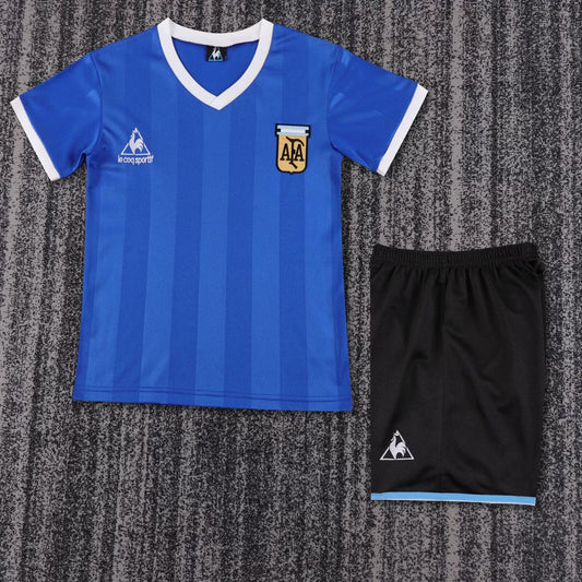 CAMISETA SEGUNDA EQUIPACIÓN ARGENTINA 1986 INFANTIL