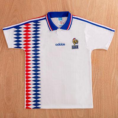 CAMISETA SEGUNDA EQUIPACIÓN FRANCIA 1994