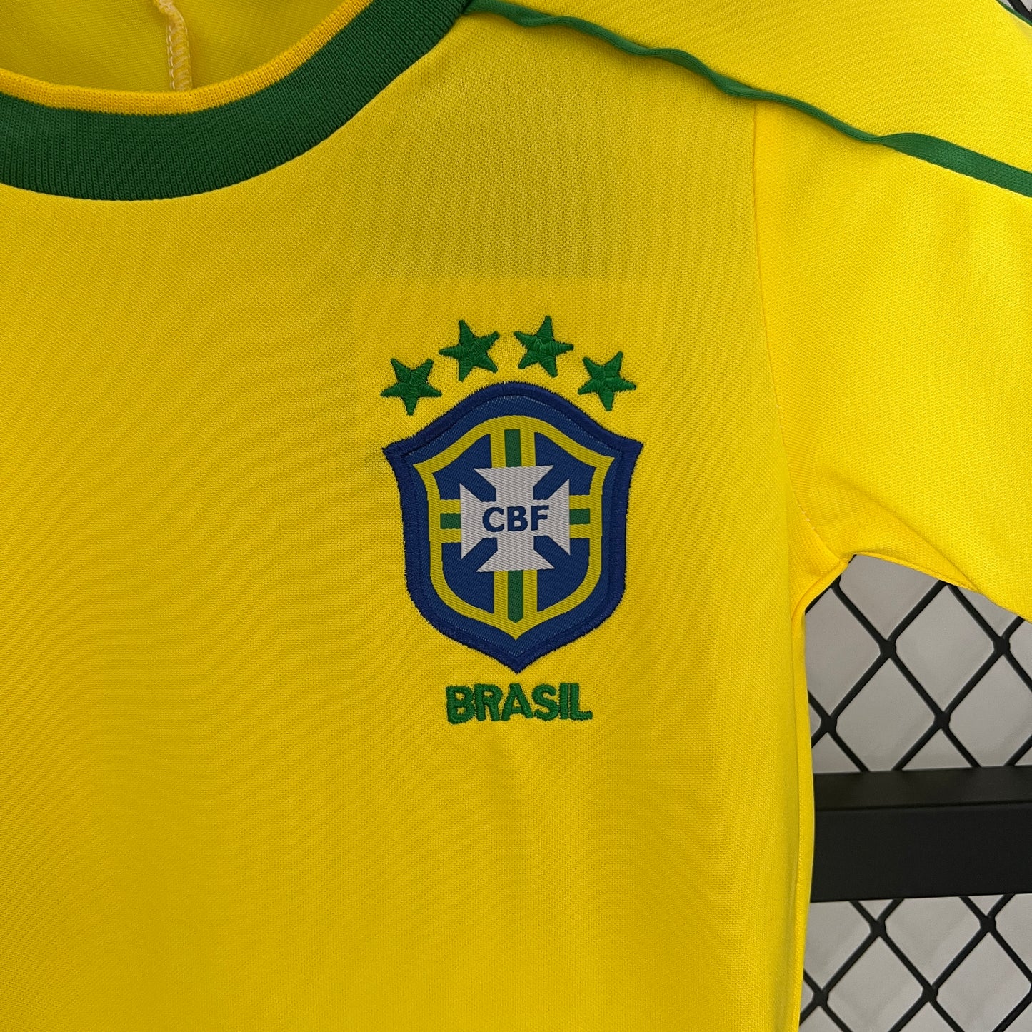 CAMISETA PRIMERA EQUIPACIÓN BRASIL 1998 INFANTIL